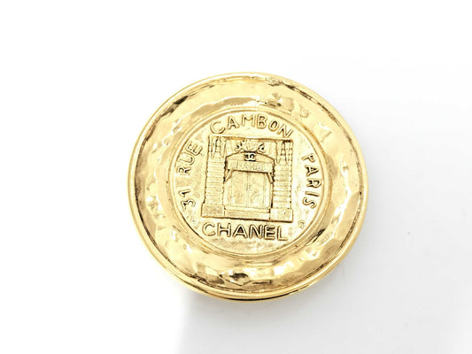 CHANEL Cambon Brand Jewelry Brooch