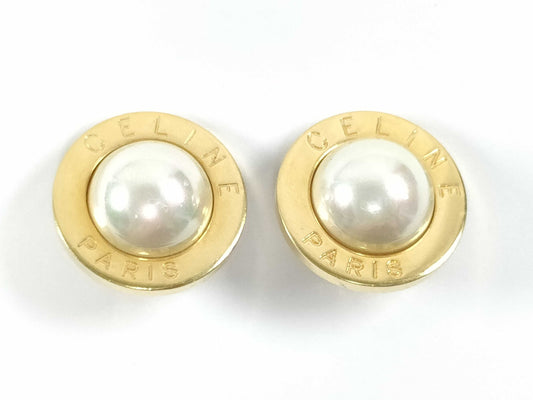 CELINE Pearl Earrings