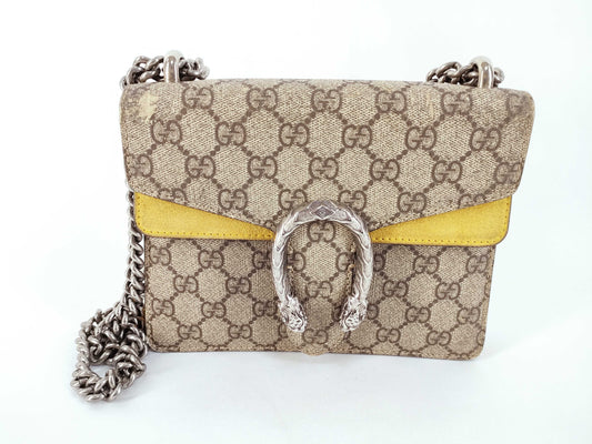 GUCCI GG Supreme Dionysus Chain Shoulder Bag