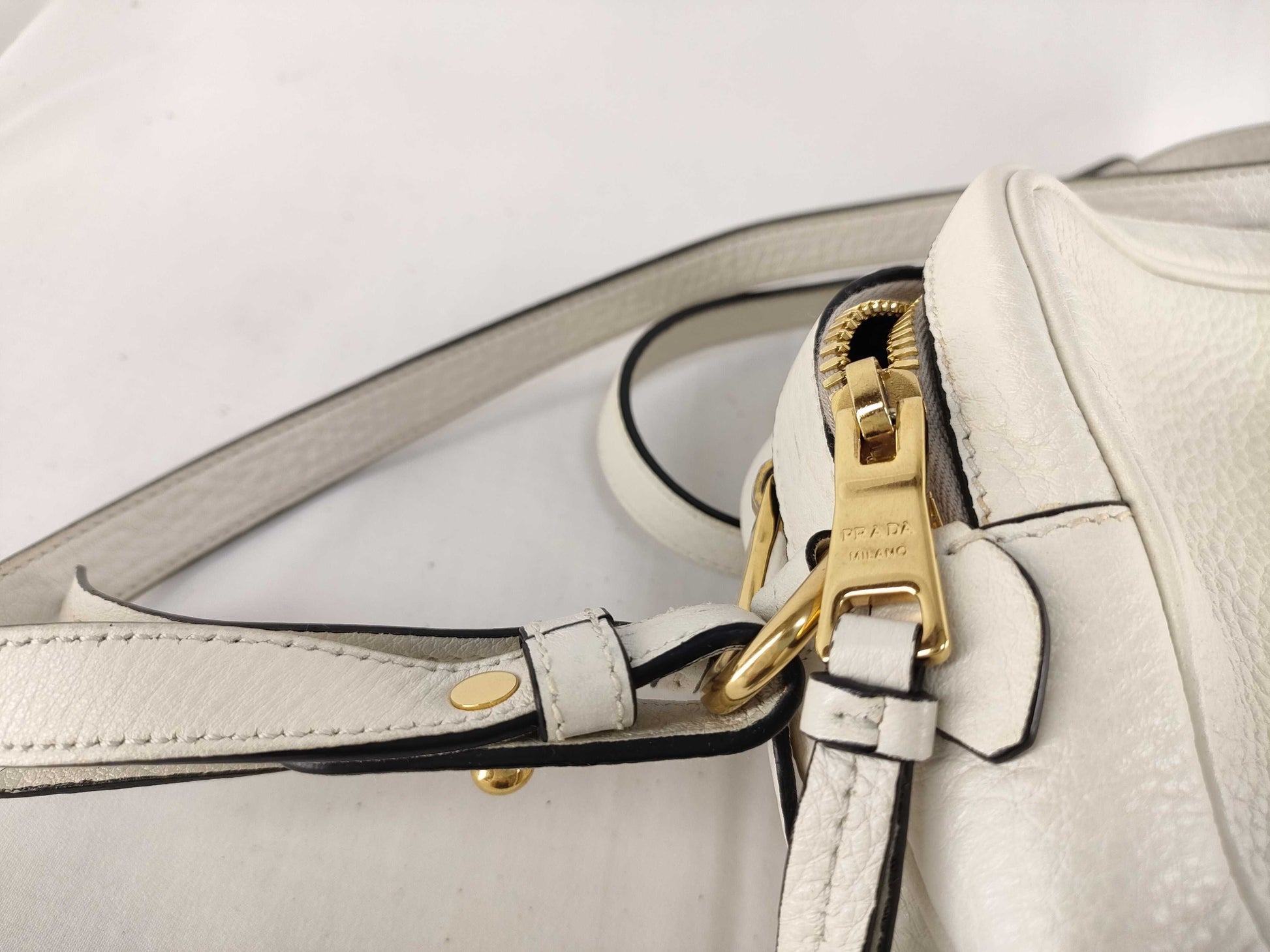 PRADA Prada Shoulder Bag White Shoulder Bag