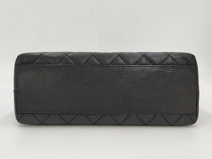 CHANEL Caviar Skin Matelasse Handbag, No. 7