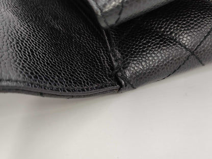 CHANEL Caviar Skin Matelasse Handbag, No. 7