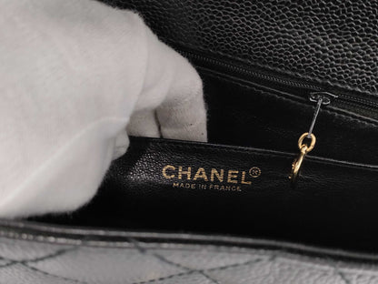 CHANEL Caviar Skin Matelasse Handbag, No. 7
