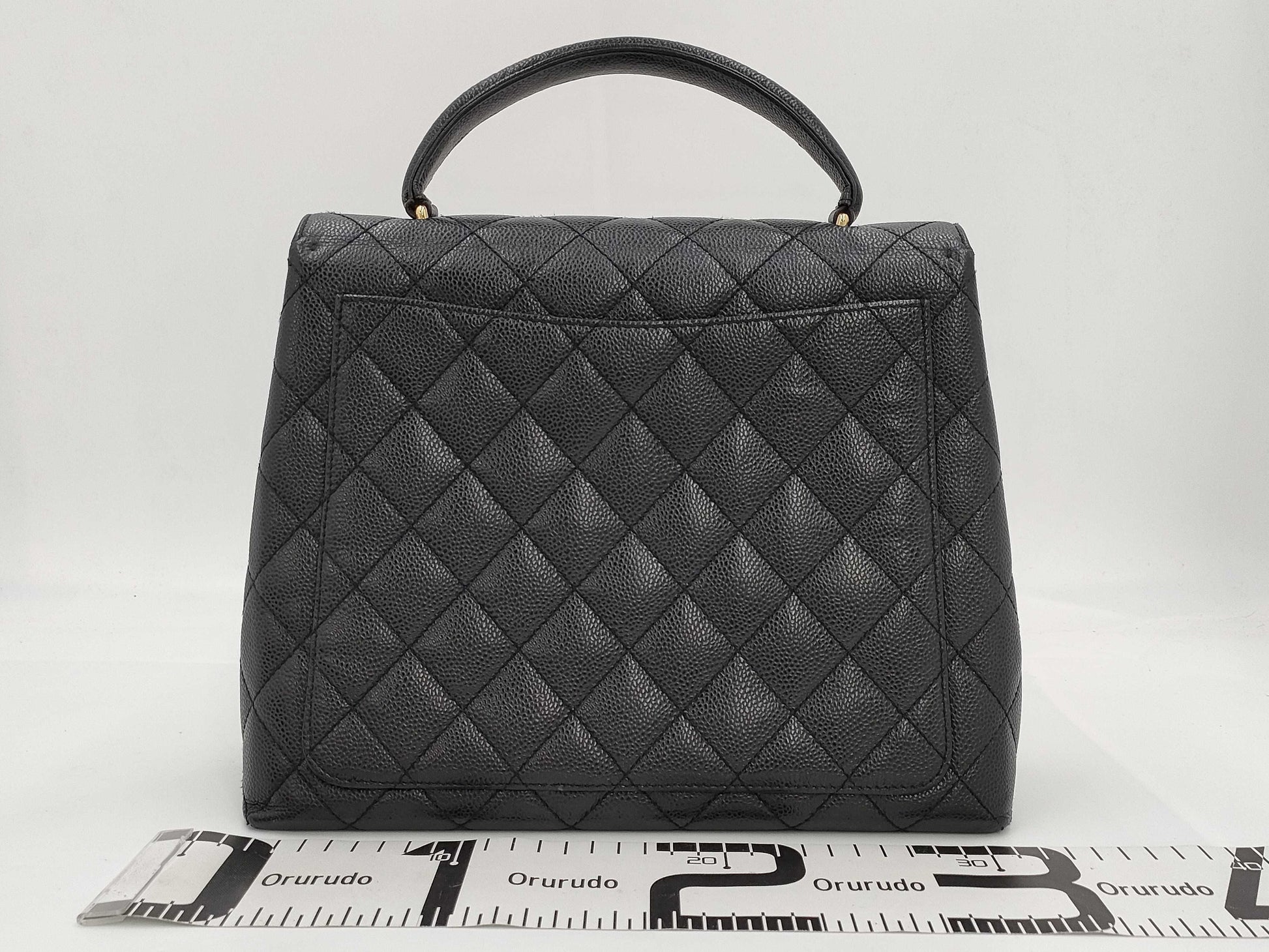CHANEL Caviar Skin Matelasse Handbag, No. 7