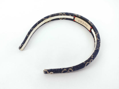 GUCCI GUCCI 652835 Eco Washed Denim Hairband/Headband Hair Accessory