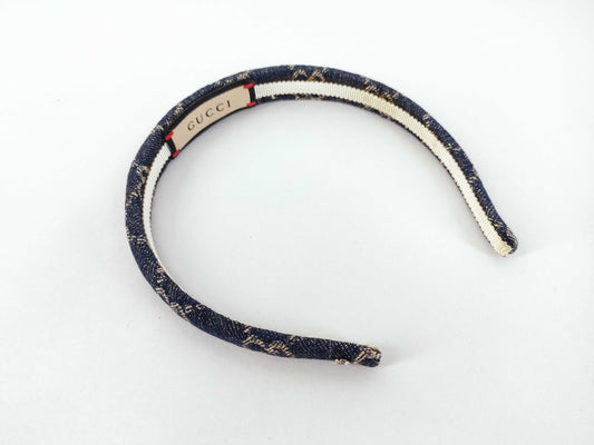 GUCCI GUCCI 652835 Eco Washed Denim Hairband/Headband Hair Accessory