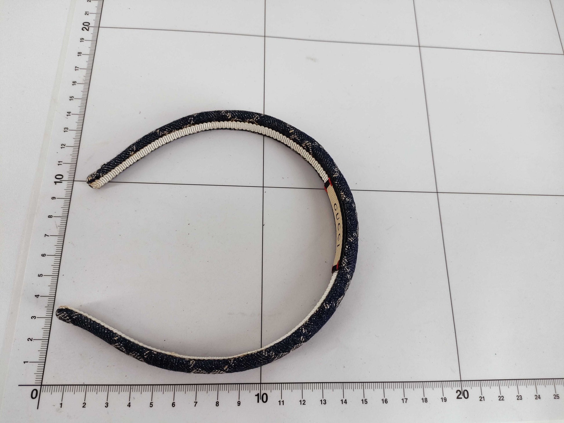 GUCCI GUCCI 652835 Eco Washed Denim Hairband/Headband Hair Accessory