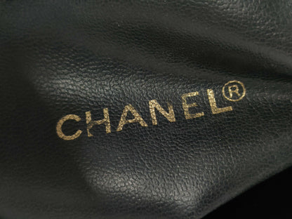 CHANEL Coco Mark Patent Leather Black Gold Hardware Tote Bag