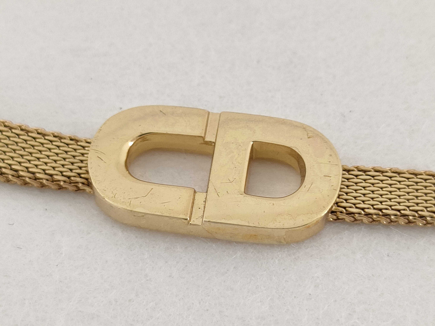 Dior Christian Dior CD Logo Vintage Bracelet Bracelet Bangle