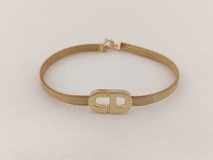 Dior Christian Dior CD Logo Vintage Bracelet Bracelet Bangle
