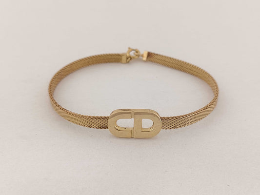Dior Christian Dior CD Logo Vintage Bracelet Bracelet Bangle