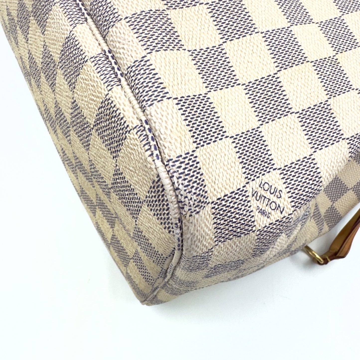 LOUIS VUITTON Damier Azur Neverfull Tote Bag