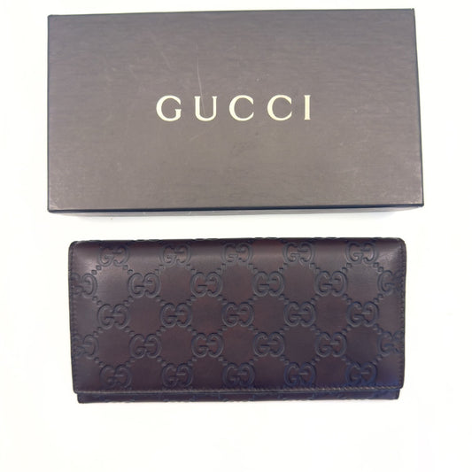 GUCCI Long Wallet GG Pattern Wallet