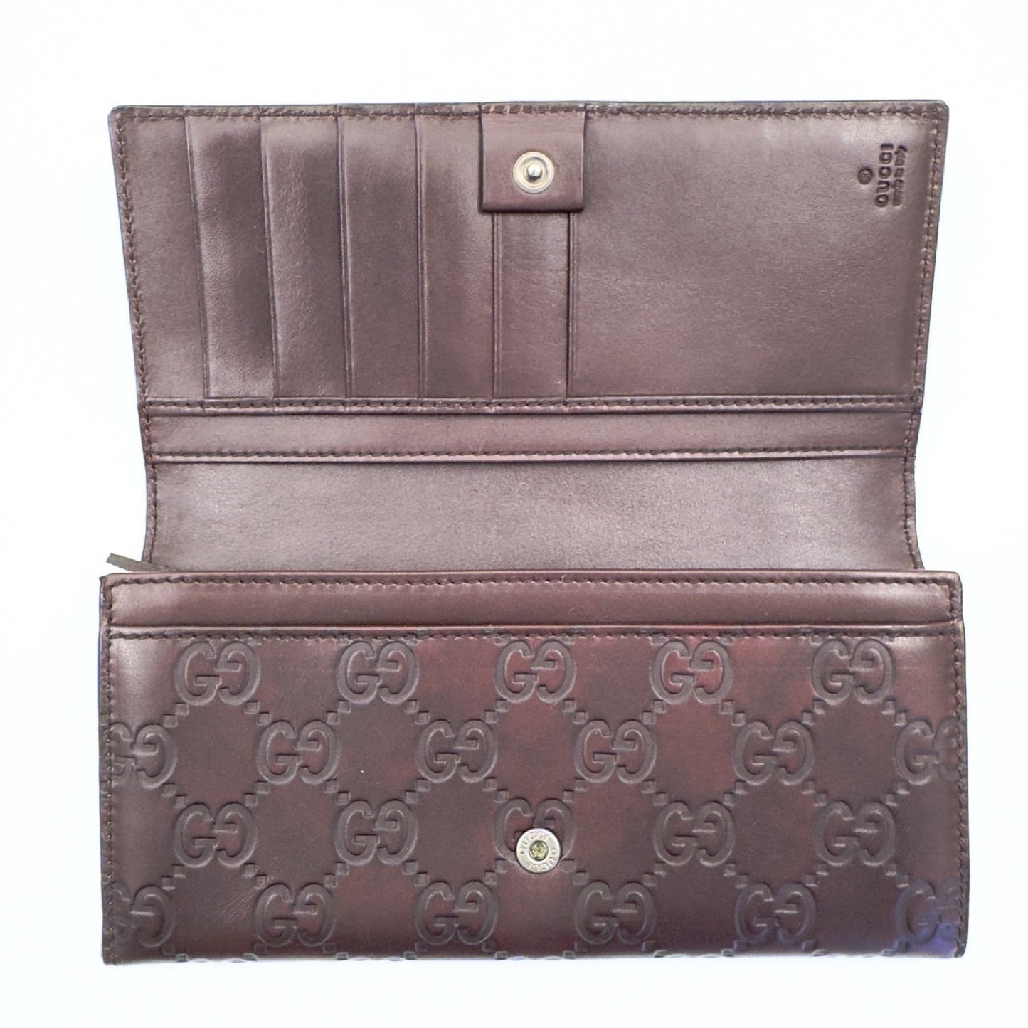 GUCCI Long Wallet GG Pattern Wallet