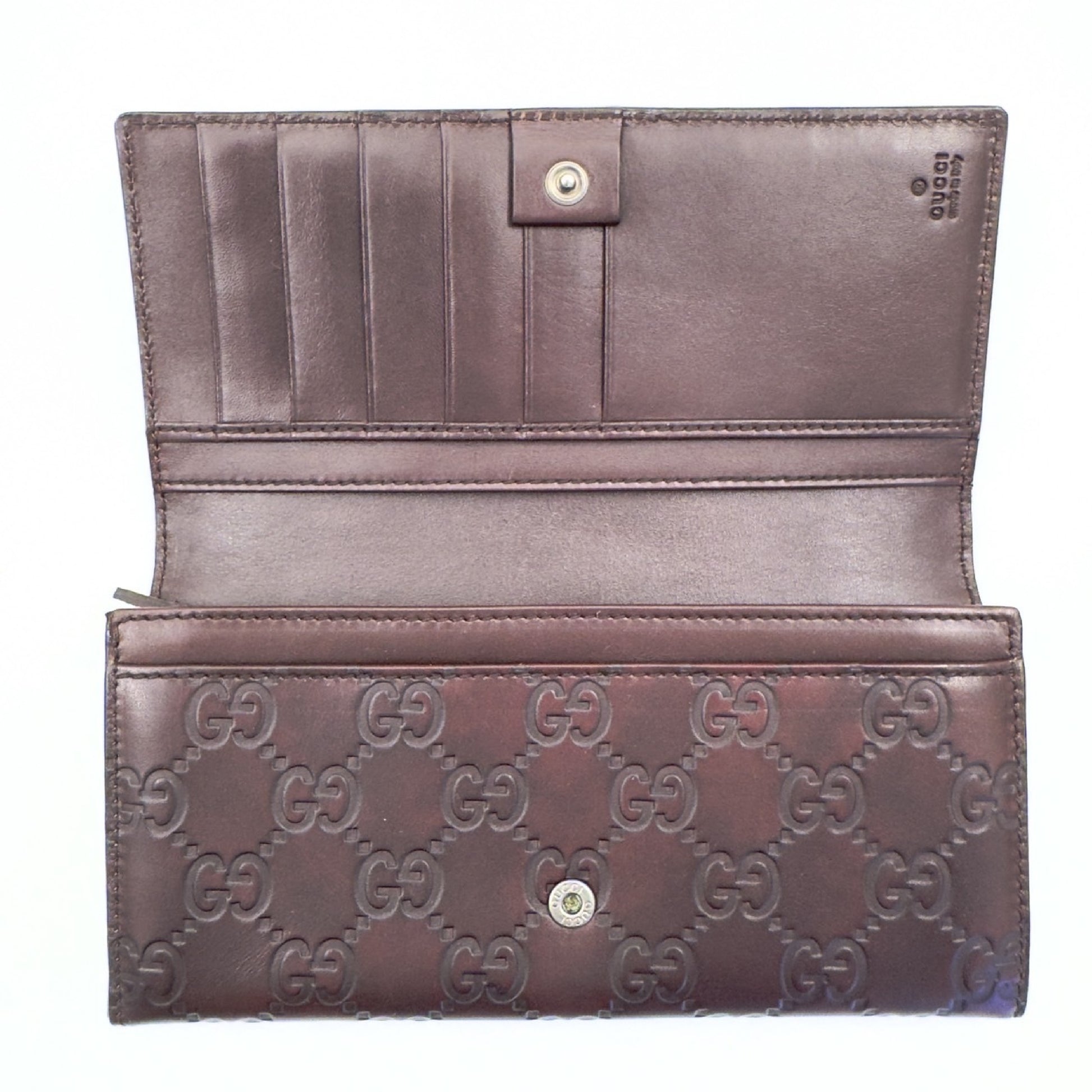 GUCCI Long Wallet GG Pattern Wallet