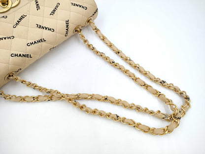 CHANEL Deca Matelasse Logo Shoulder Bag