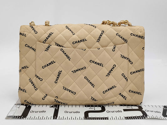 CHANEL Deca Matelasse Logo Shoulder Bag