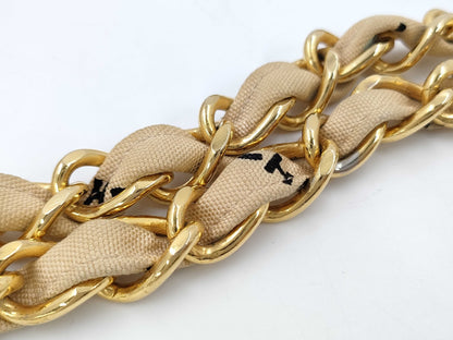 CHANEL Deca Matelasse Logo Shoulder Bag