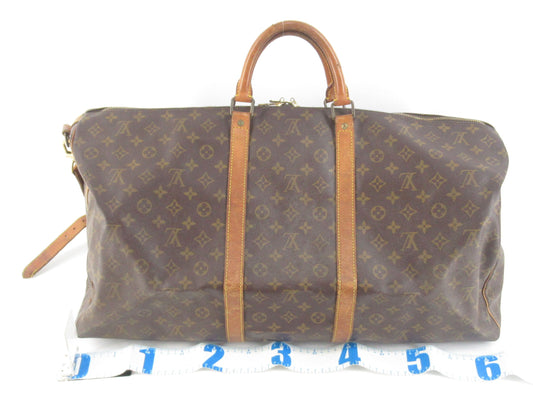 LOUIS VUITTON Monogram Keepall Bandouliere Boston Bag