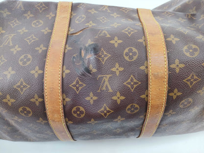 LOUIS VUITTON Monogram Keepall Bandouliere Boston Bag