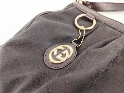 GUCCI GG Canvas Gucci Sukey GG Canvas Shoulder Bag Shoulder Bag