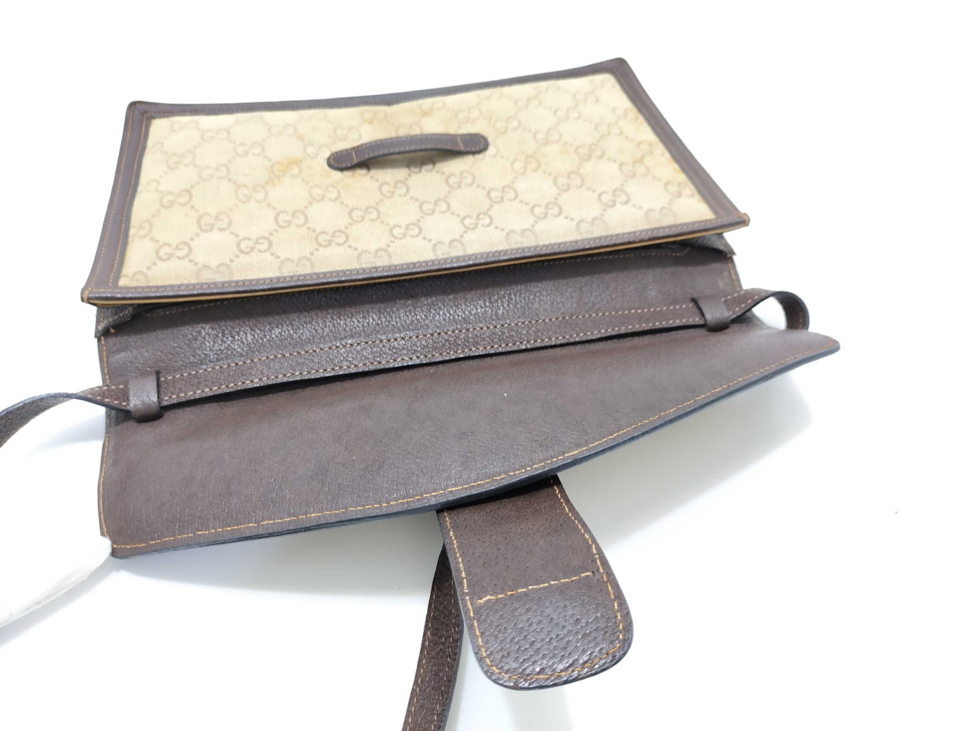 GUCCI GG Canvas Vintage Gucci Shoulder Bag/Clutch Bag