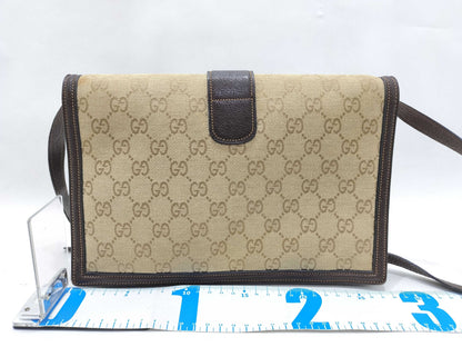 GUCCI GG Canvas Vintage Gucci Shoulder Bag/Clutch Bag