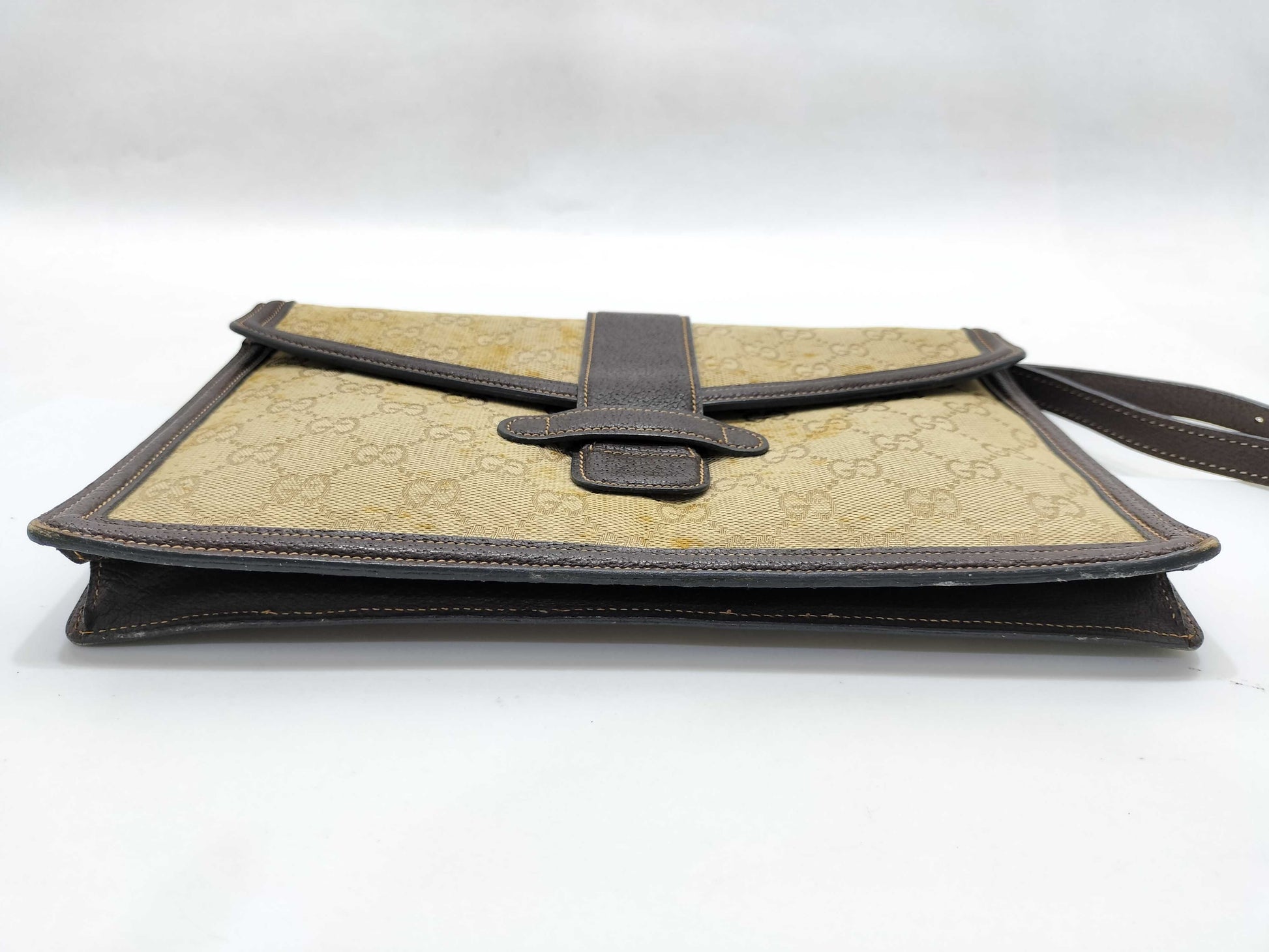 GUCCI GG Canvas Vintage Gucci Shoulder Bag/Clutch Bag