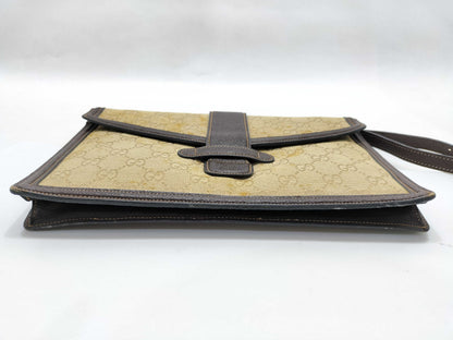 GUCCI GG Canvas Vintage Gucci Shoulder Bag/Clutch Bag
