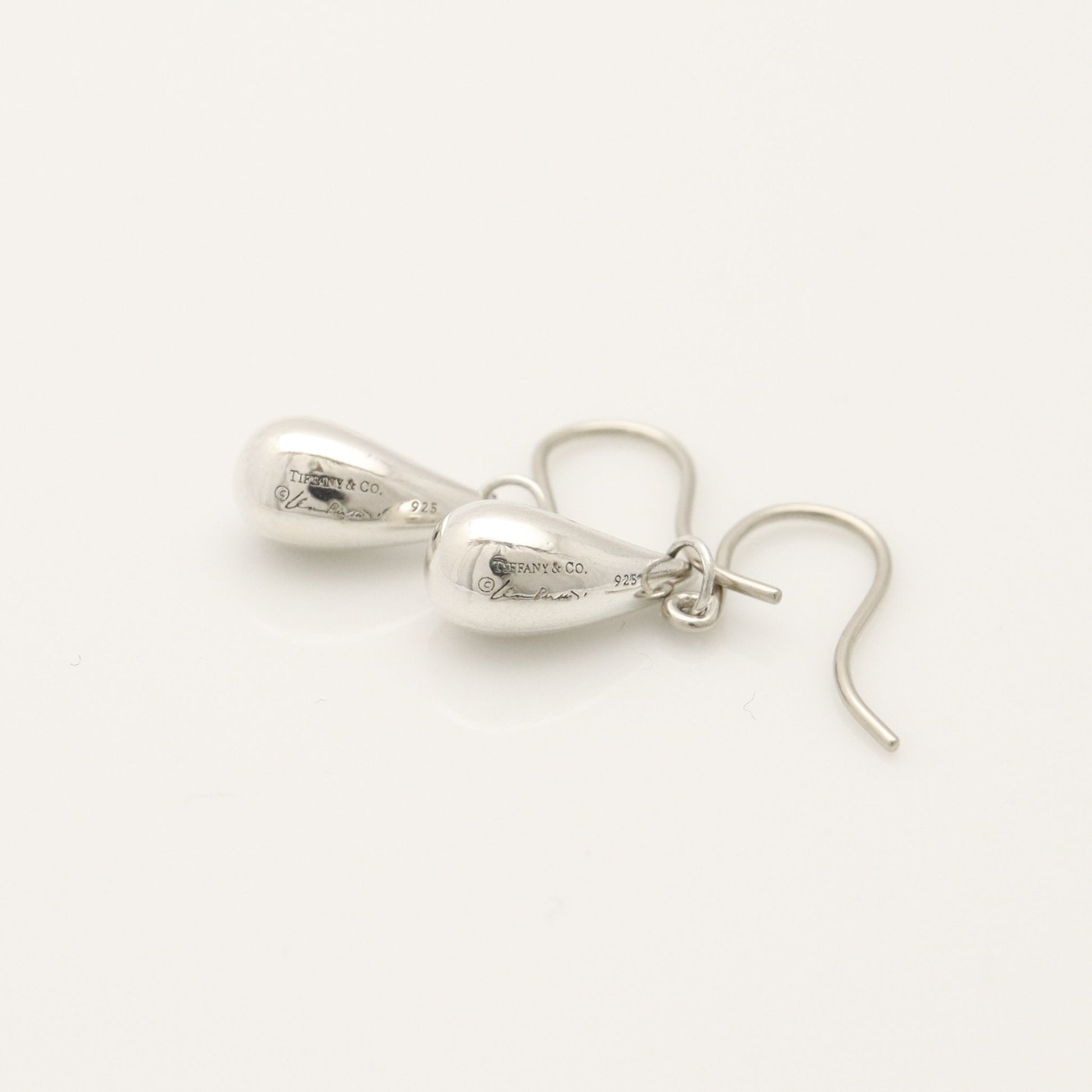 Tiffany & Co. Tiffany Teardrop Earrings, 925 Sterling Silver, Weight 3.62g