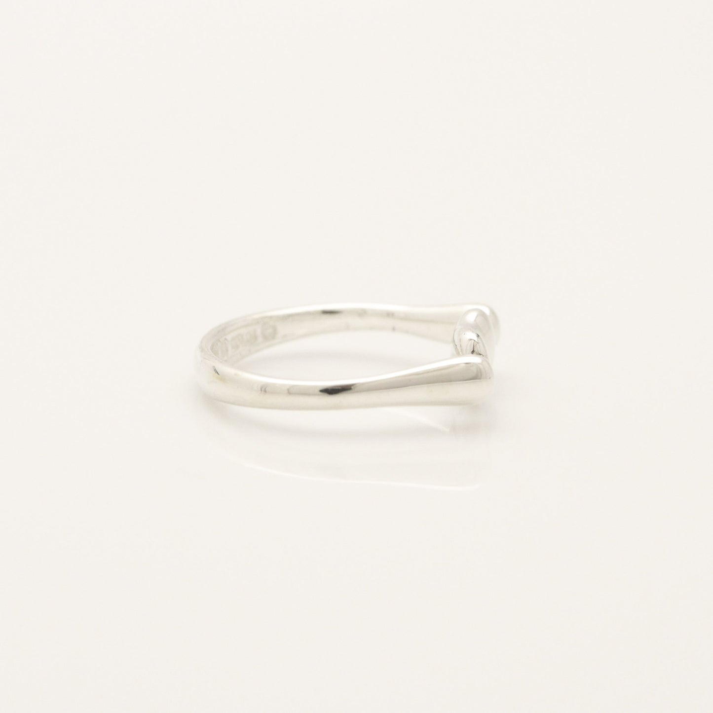 Tiffany & Co. Tiffany Bean Ring, 925 Sterling Silver, SV925, Weight: 2.76g