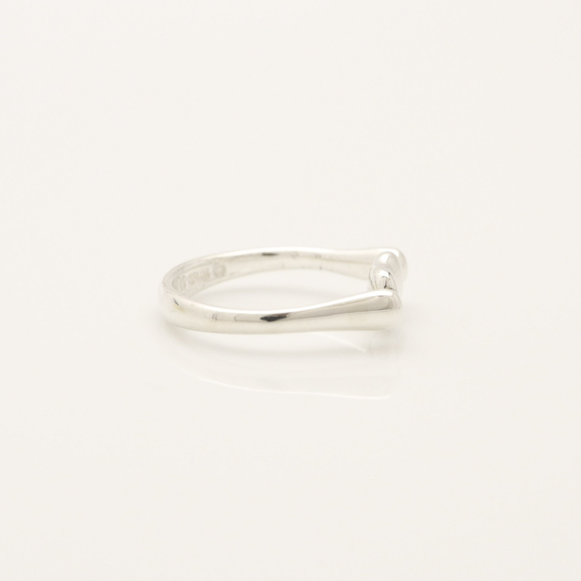 Tiffany & Co. Tiffany Bean Ring, 925 Sterling Silver, SV925, Weight: 2.76g