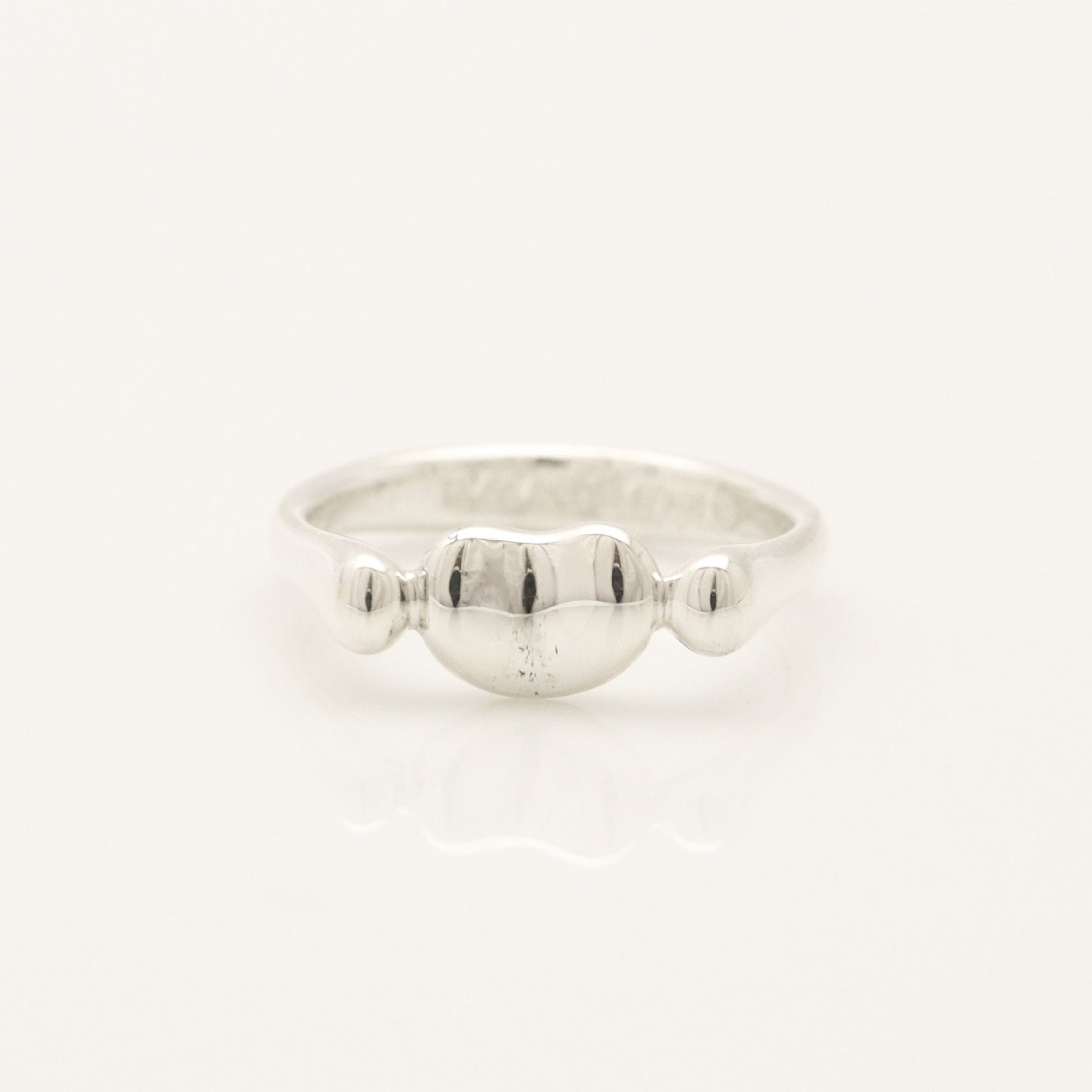 Tiffany & Co. Tiffany Bean Ring, 925 Sterling Silver, SV925, Weight: 2.76g