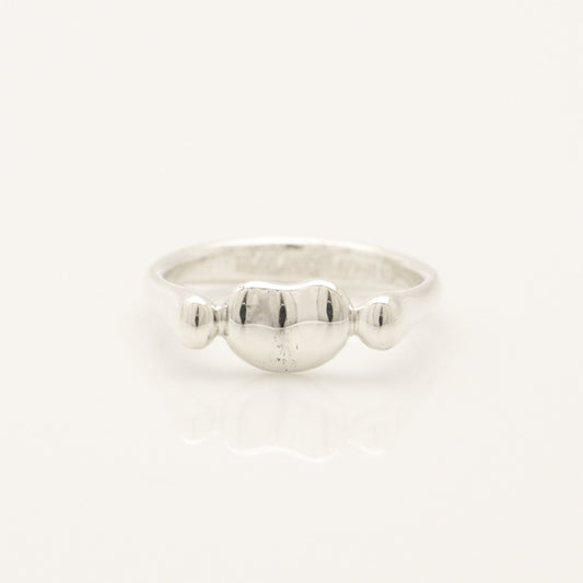 Tiffany & Co. Tiffany Bean Ring, 925 Sterling Silver, SV925, Weight: 2.76g