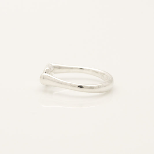 Tiffany & Co. Tiffany Bean Ring, 925 Sterling Silver, SV925, Weight: 2.76g