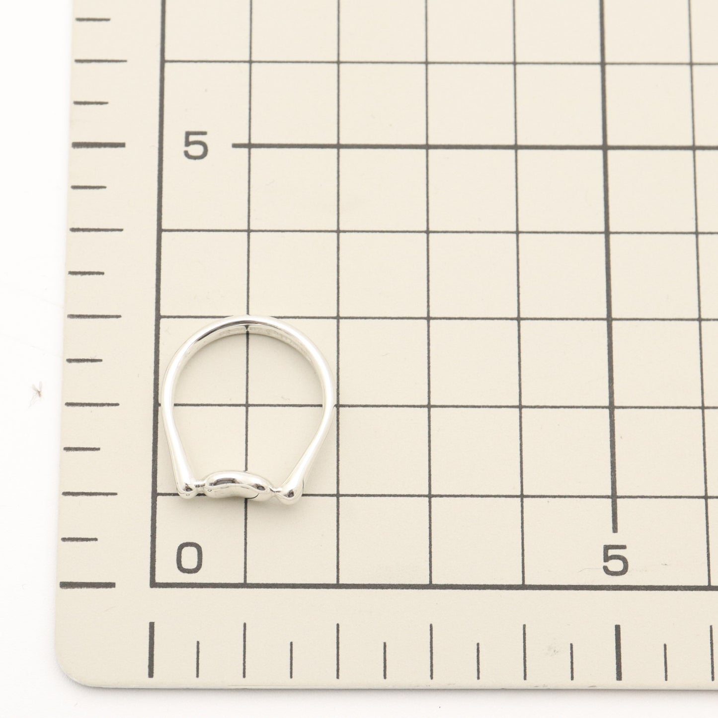 Tiffany & Co. Tiffany Bean Ring, 925 Sterling Silver, SV925, Weight: 2.76g