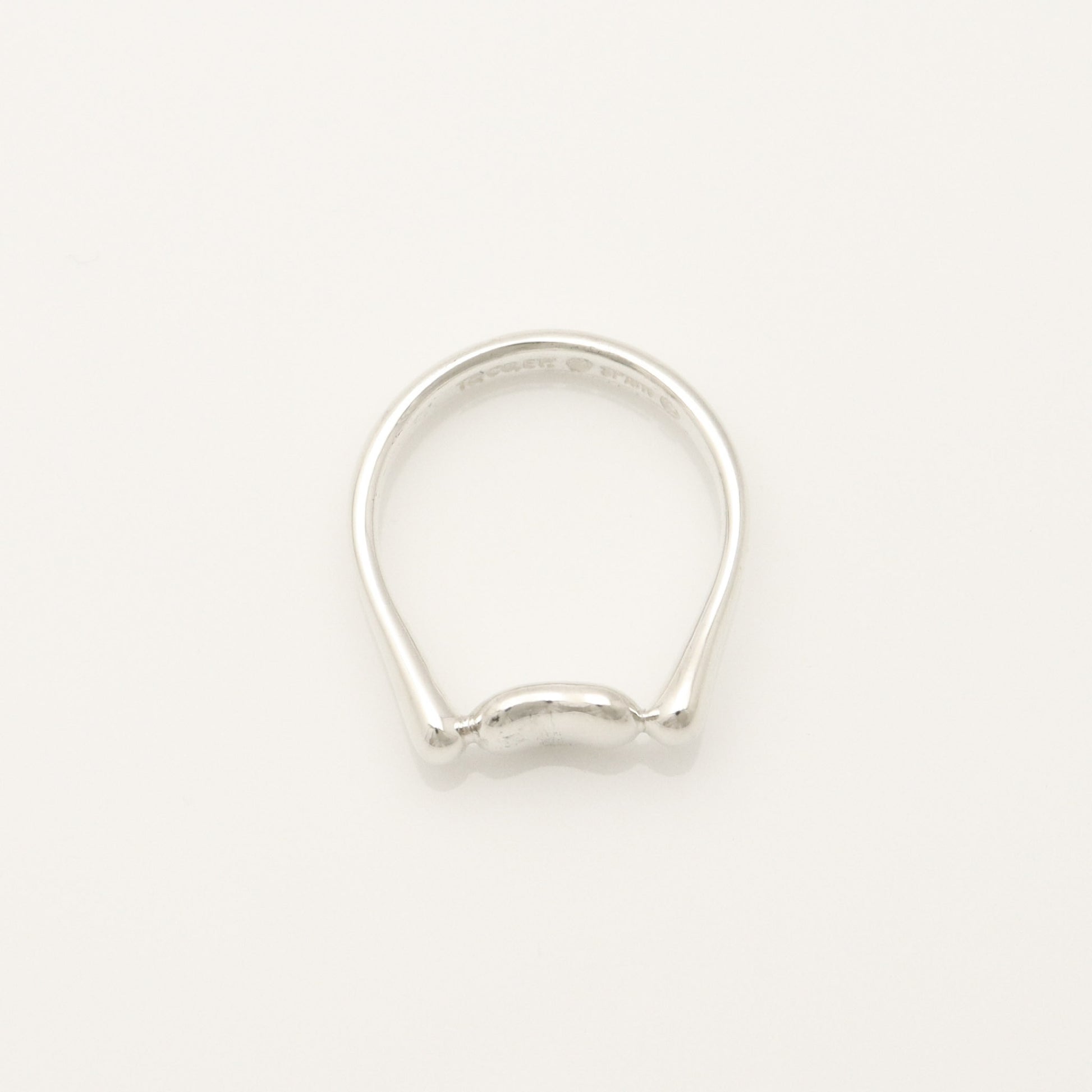 Tiffany & Co. Tiffany Bean Ring, 925 Sterling Silver, SV925, Weight: 2.76g