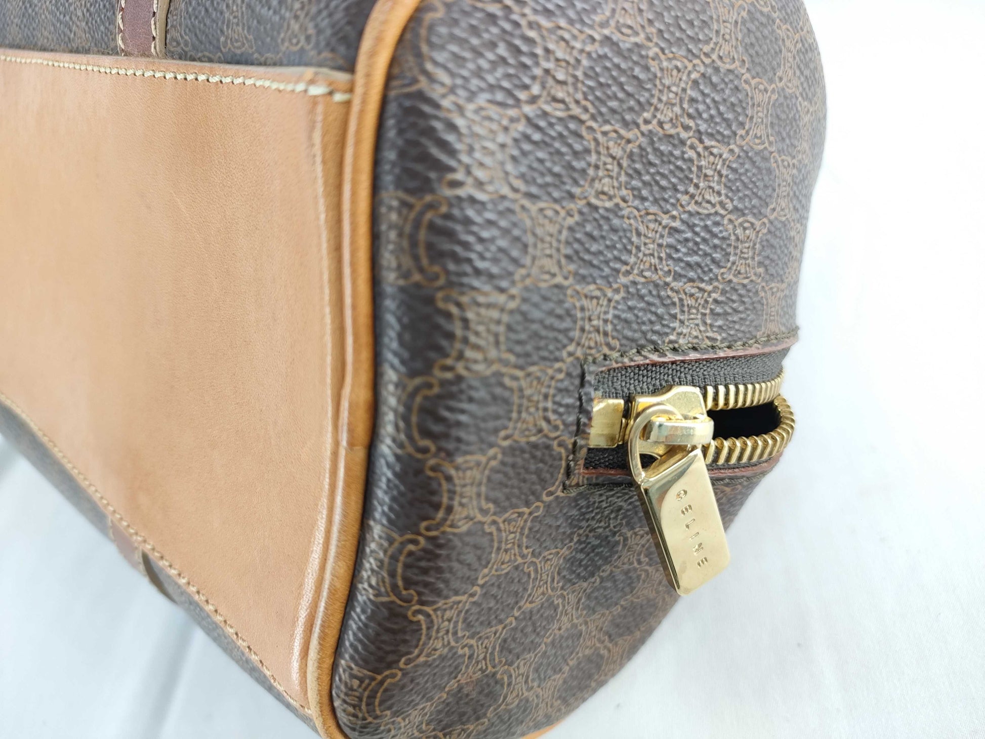 CELINE Macadam Mini Boston Bag Handbag Handbag