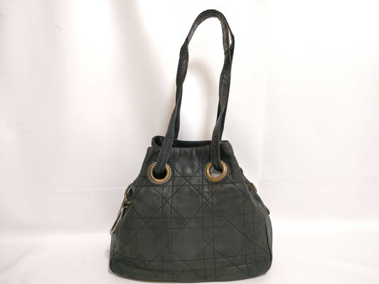 Dior Cannage Drawstring Handbag