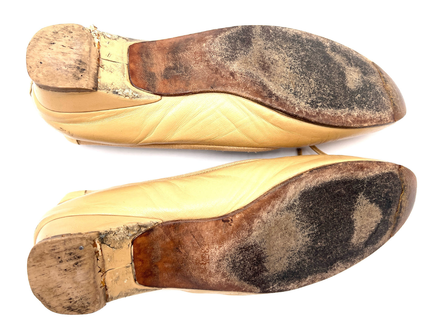 CHANEL Coco Mark Ribbon Beige 35 1/2 Pumps