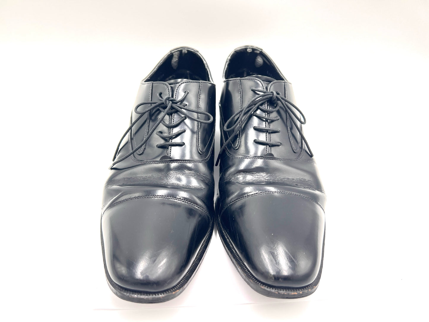 REGAL 725R Straight Tip Leather Black Size 26 1/2 Business Shoes