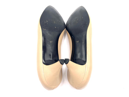 VALENTINO Valentino Garavani 58590 7 Cap Toe Pumps Black Beige Size 37