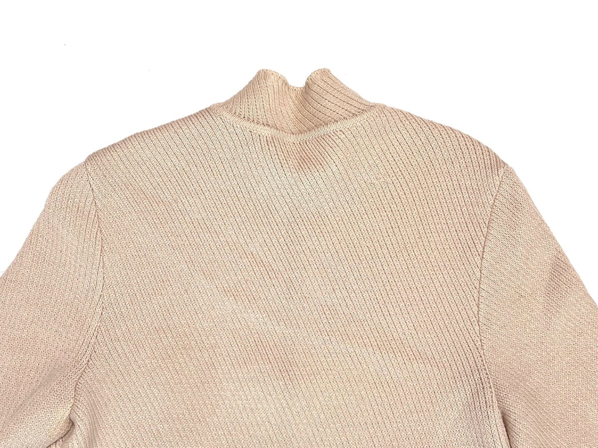 Salvatore Ferragamo Knit Full-Zip Jacket, Beige, Size XL