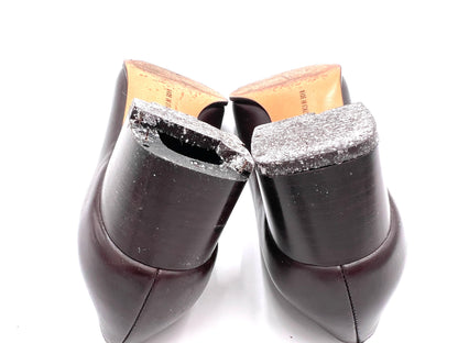 Salvatore Ferragamo Leather Dark Brown Pumps Size 5