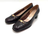 Salvatore Ferragamo Leather Dark Brown Pumps Size 5