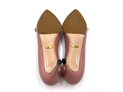GUCCI 408248 Leather High Heel Pumps Pink Size 35
