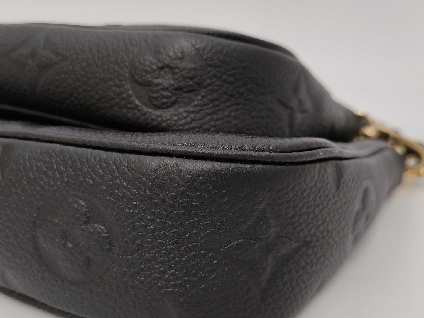 LOUIS VUITTON Pochette Accessoires Empreinte Black Noir Shoulder Bag