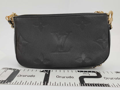 LOUIS VUITTON Pochette Accessoires Empreinte Black Noir Shoulder Bag