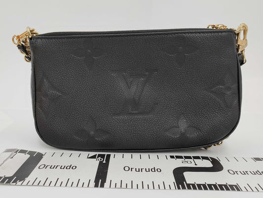 LOUIS VUITTON Pochette Accessoires Empreinte Black Noir Shoulder Bag