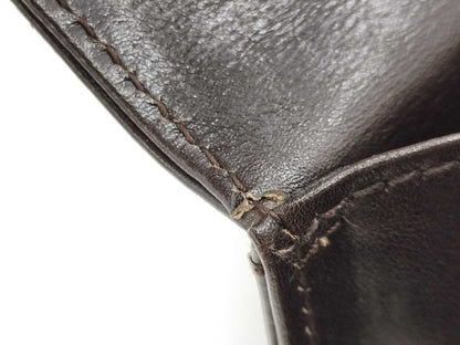 Salvatore Ferragamo Gancini Leather 2-Way Handbag/Shoulder Bag in Black